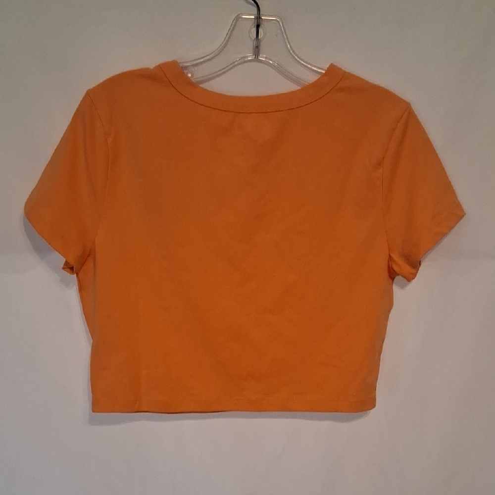 wild fable Orange Crop Tee - Short Sleeve Crew Neck - Picture 2 of 6